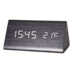 Gen Desk Clock With Date,Alarm,Temperature and Time | Battery + DC (Black Color) - Image 3