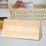 Gen Desk Clock With Date,Alarm,Temperature and Time | Battery + DC (White Color)